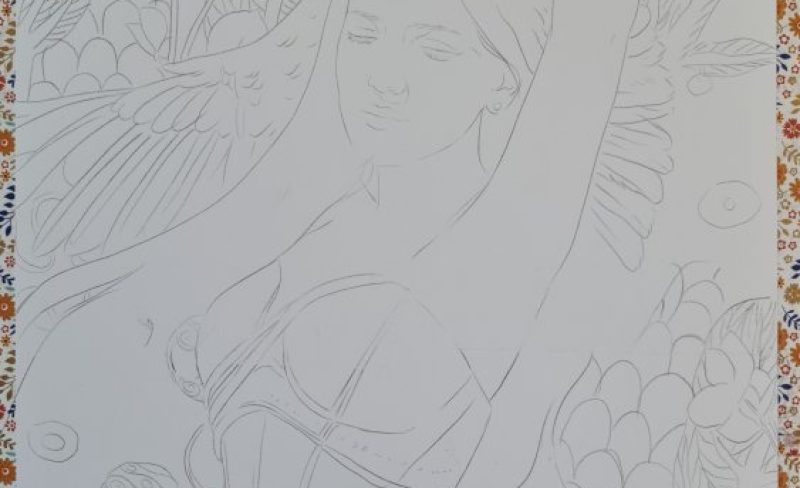 New Klimt & Monet inspired Painting in the works!