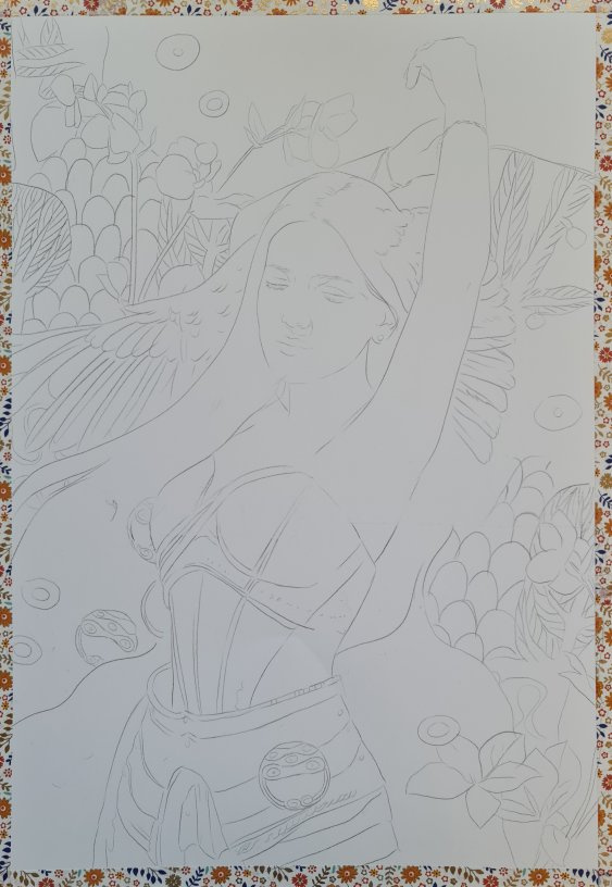 New Klimt & Monet inspired Painting in the works!