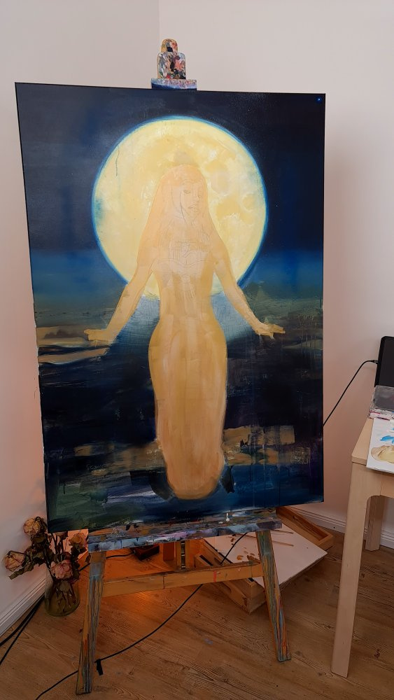Work in progress of an Egyptian goddess from an alternate universe 😳