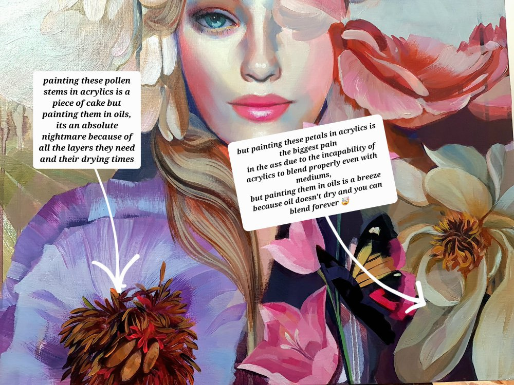 Acrylics vs Oils Nightmare 🤯