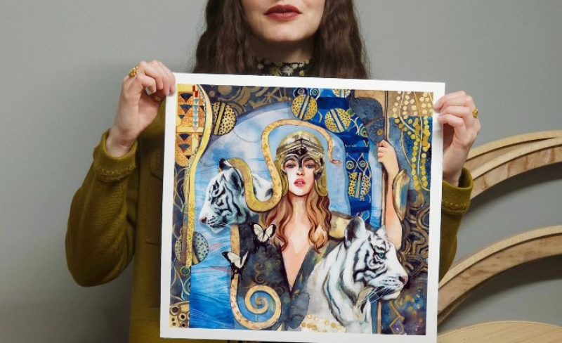 Pallas Athena 🦋🗡️ Fine Art Print