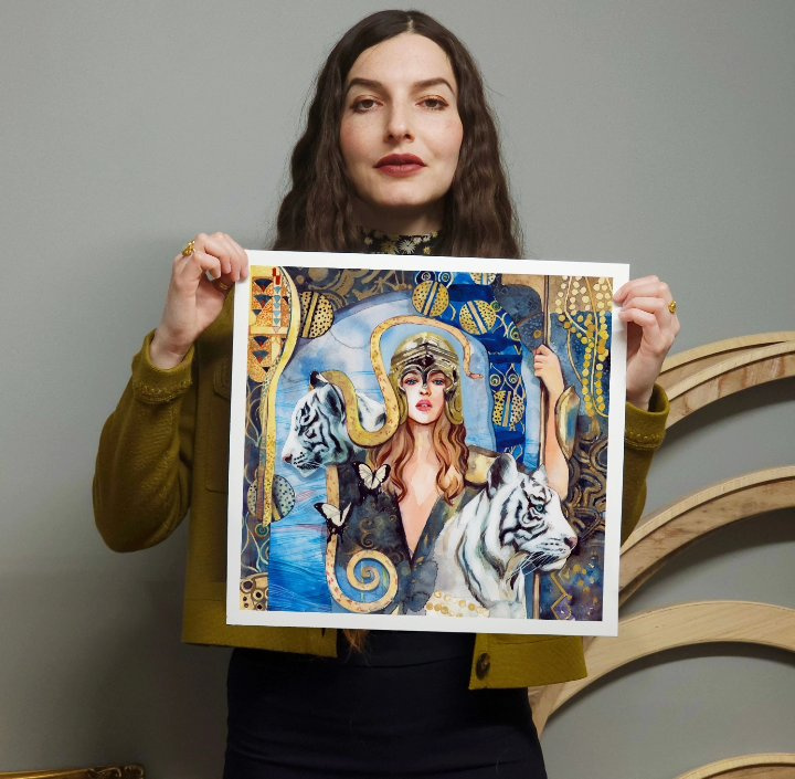 Pallas Athena 🦋🗡️ Fine Art Print