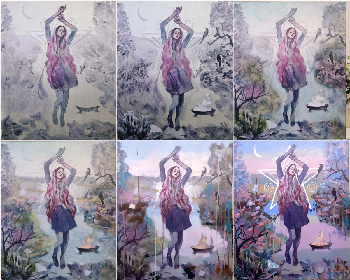 "Dancing Witch" painting!
