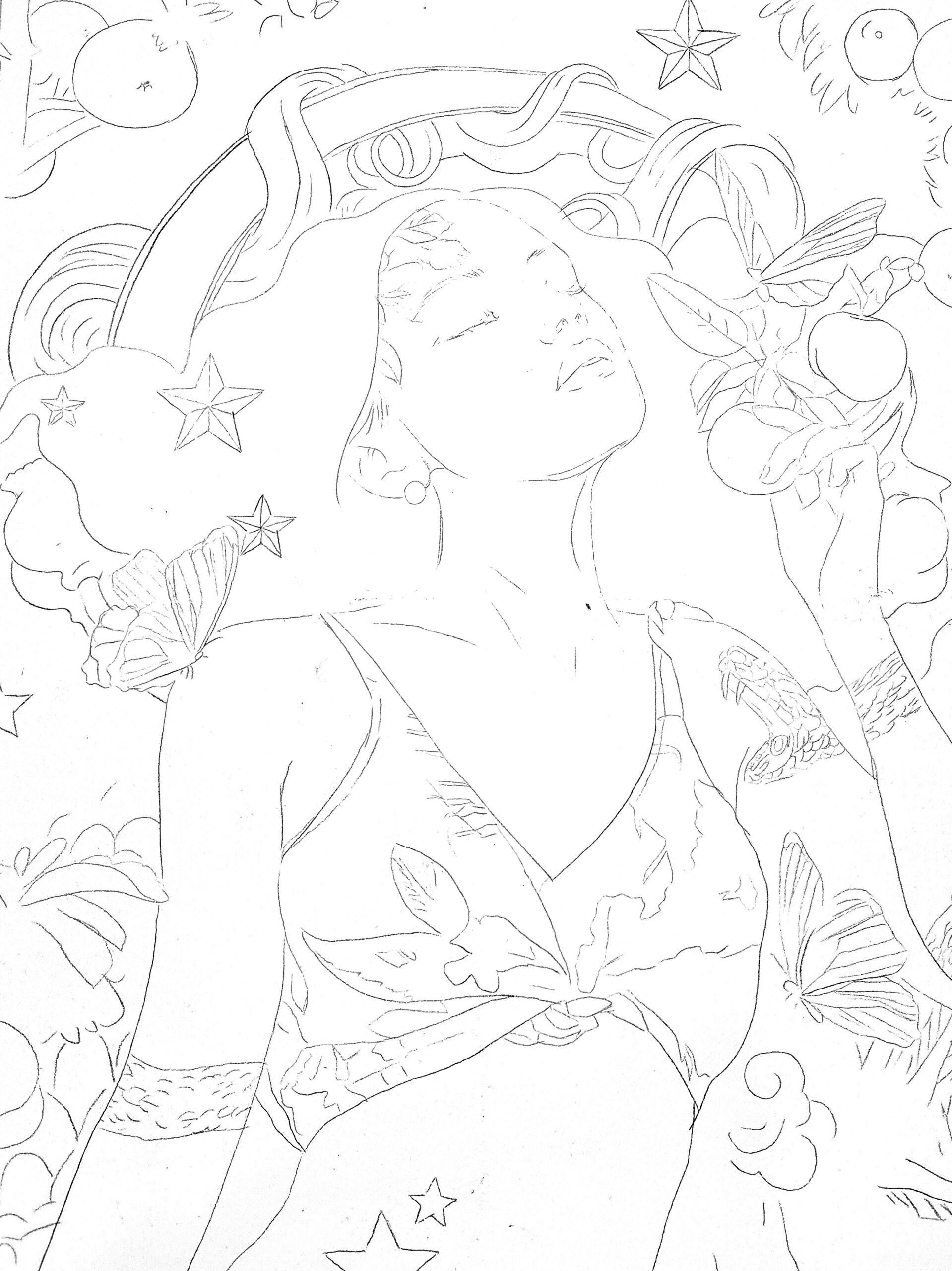"Garden Eden" Painting! 🍎🐍