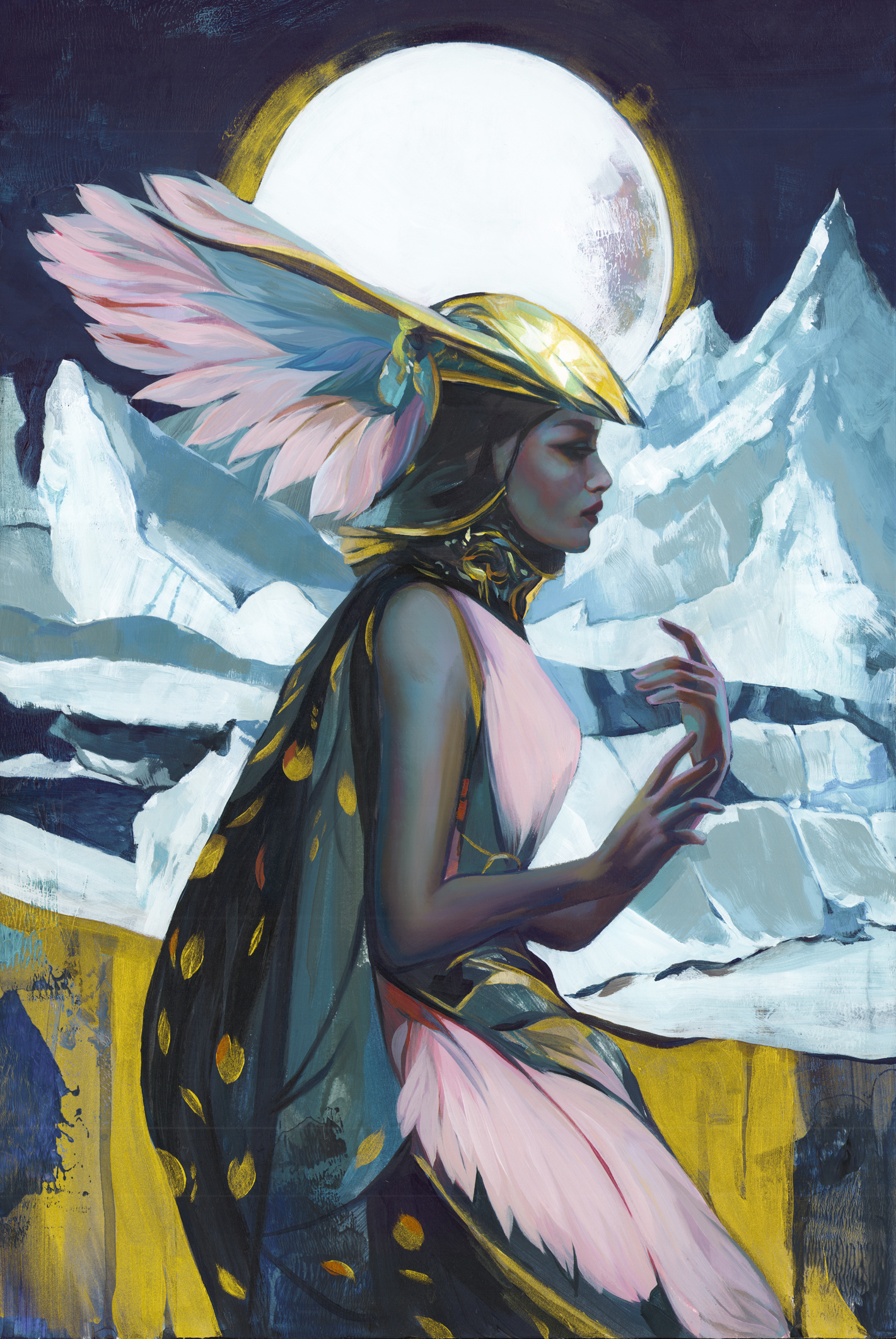 "Aconite" New Acrylic and Oil Painting!