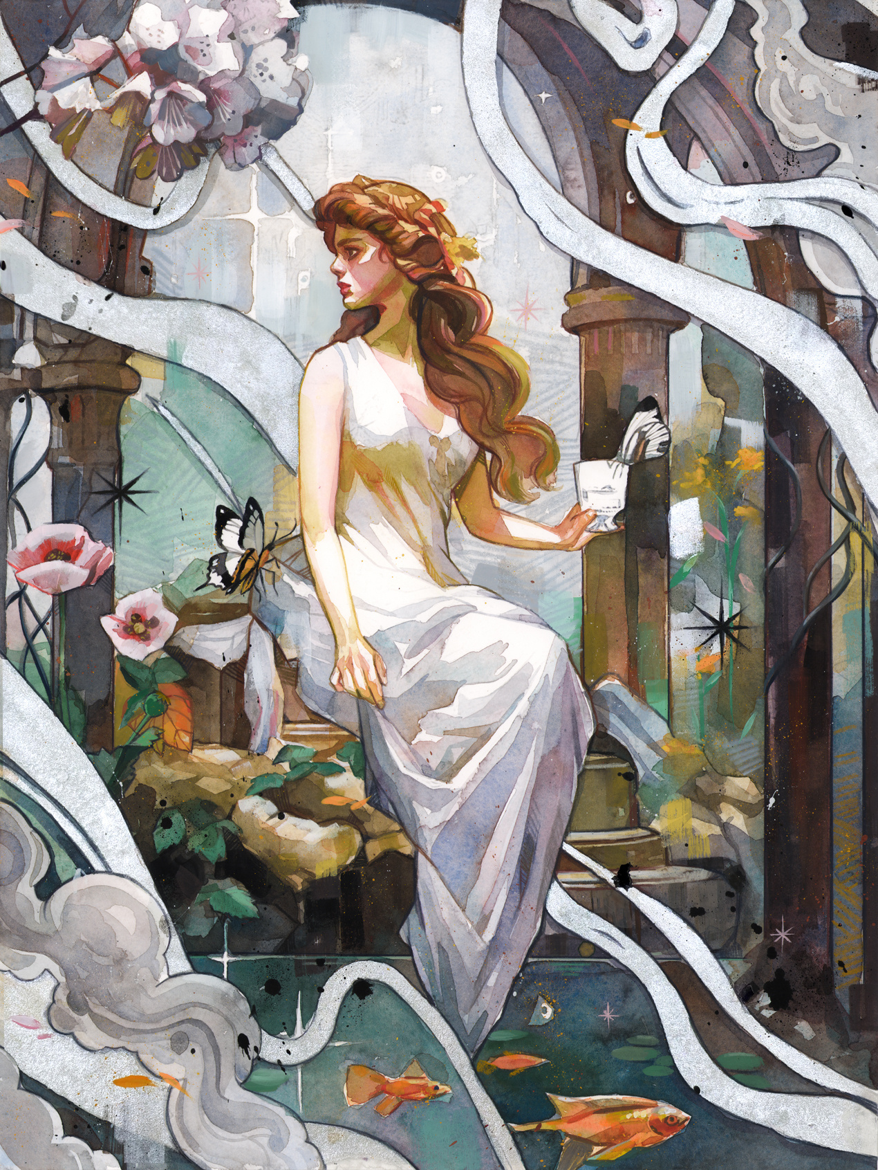 "Anthéia's Chalice" 👑 New Painting Available tomorrow!