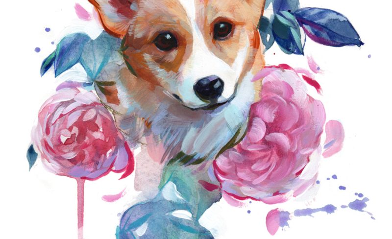 First Pet Painting done! (.... and a Live Painting Course?)