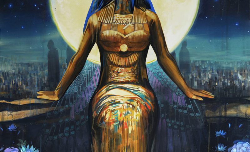 Whoo-hoo! I finished my Egyptian Sky Goddess! 😍