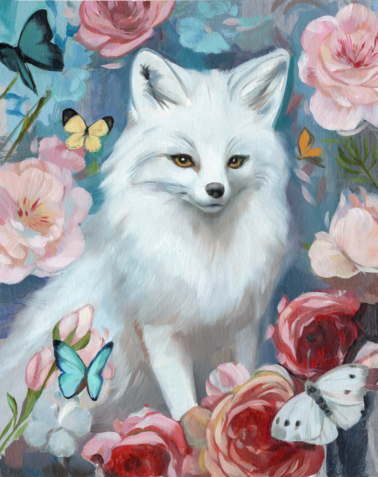 "Füchschen" Acrylic & Oil Painting finished