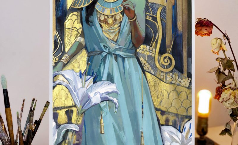 "Hathor Lady-of-Turquoise" WIPS and Reference Creation (The full Ordeal 😅🙈)