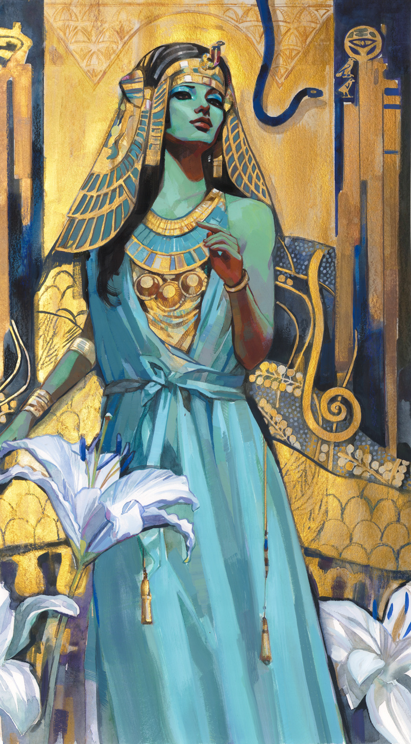 New Painting: "Hathor Lady-of-Turquoise"! 💙