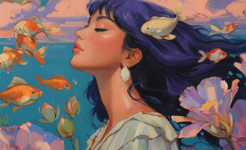 "High Tide" 🧜‍♀️New Painting Available + Progress Photos! 🌊