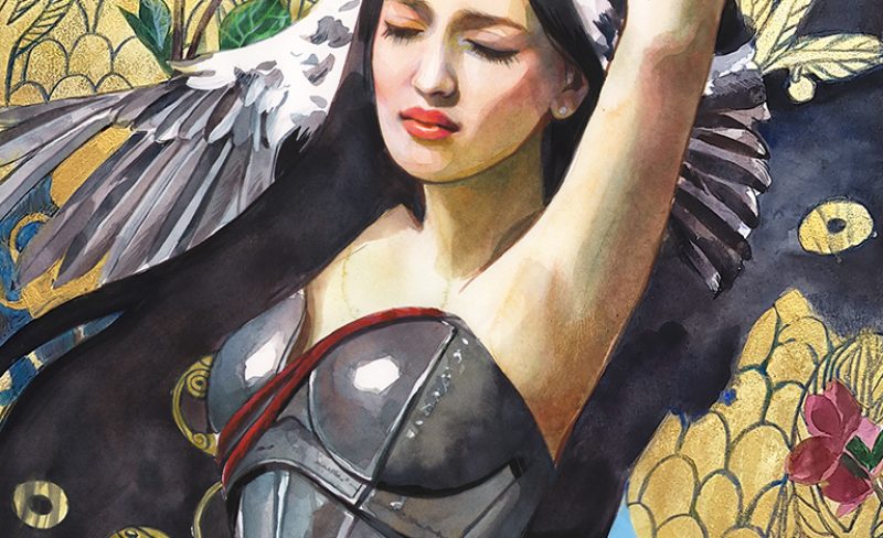 "Jeanne D'Arc" Watercolor & Mixed Media Painting WIPS & Info!
