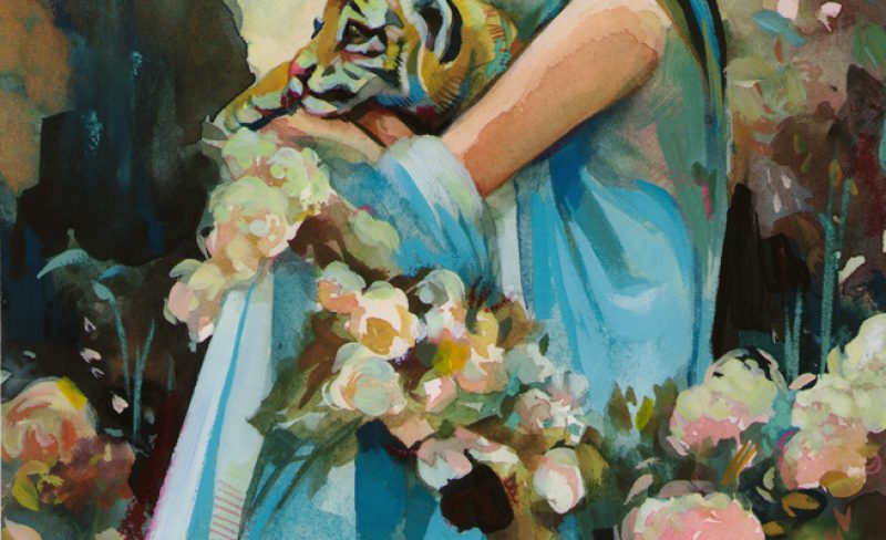 Another AI Painting: "Just a Girl with her pet Tiger!" 🐅