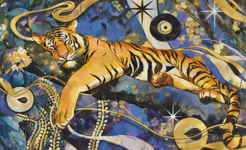New Painting 'Shere Khan' for tonight's 'Disney Classics' Auction with Studio Eclipse!🐯