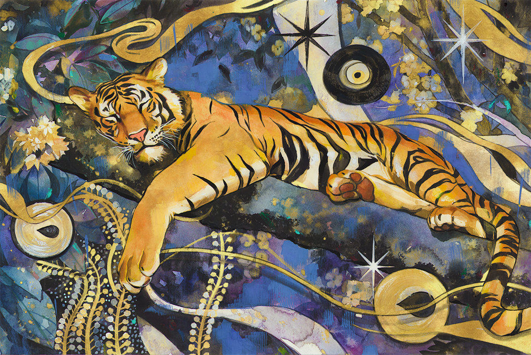 New Painting 'Shere Khan' for tonight's 'Disney Classics' Auction with Studio Eclipse!🐯