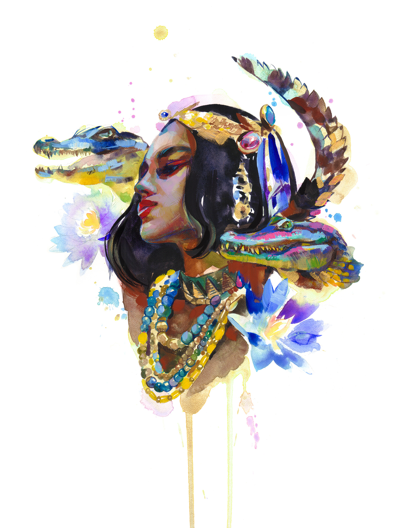 "Nebt-Hetep" new painting available! 🐊