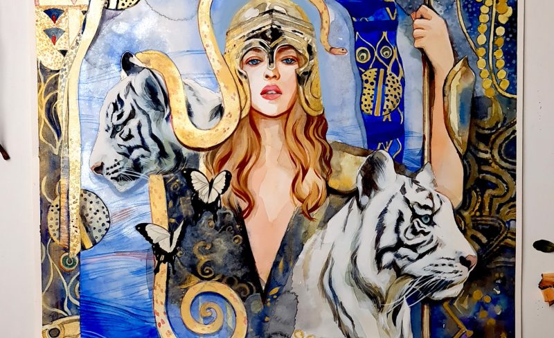 New Watercolor Painting "Pallas Athene" ✨