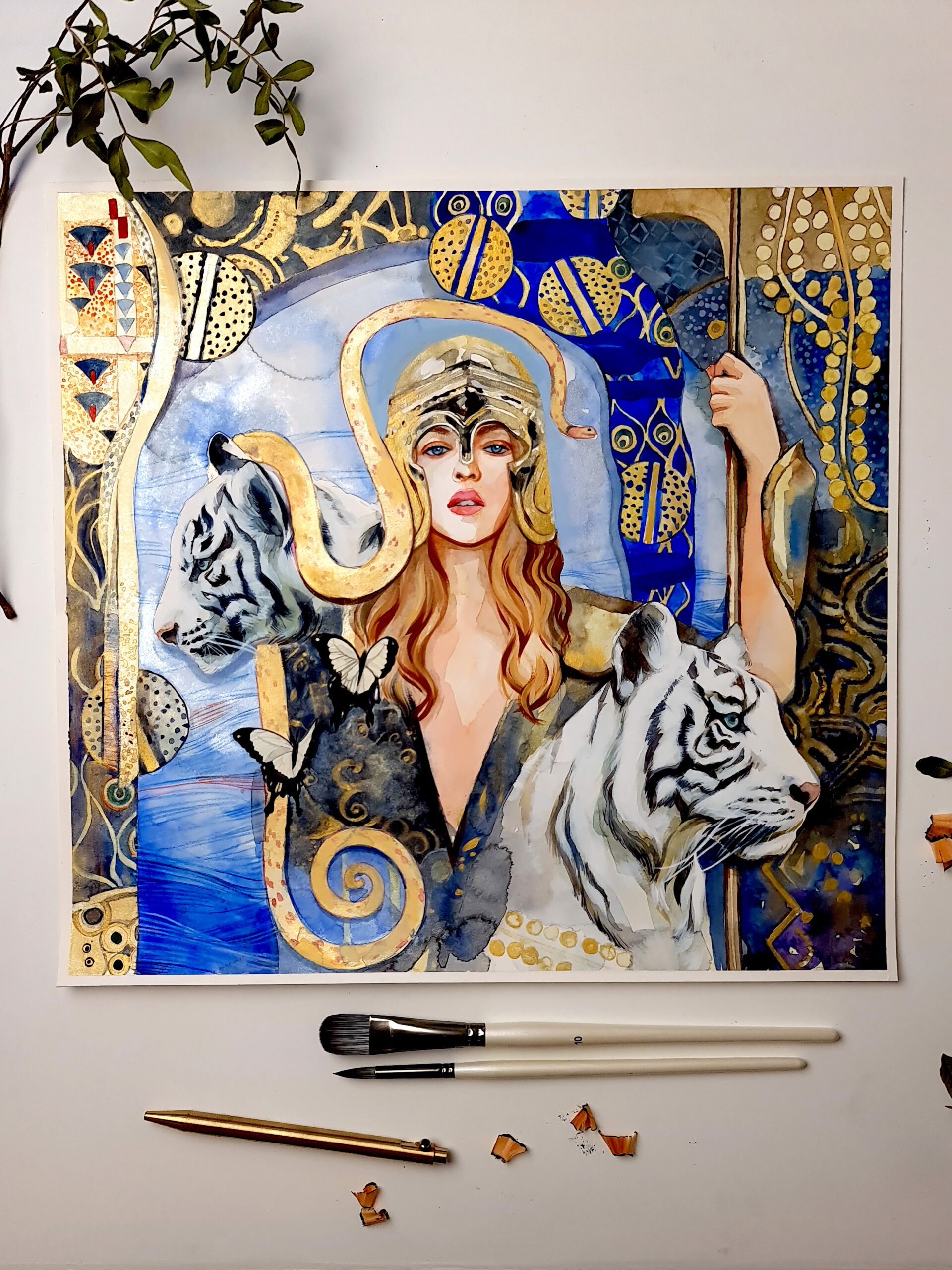 New Watercolor Painting "Pallas Athene" ✨