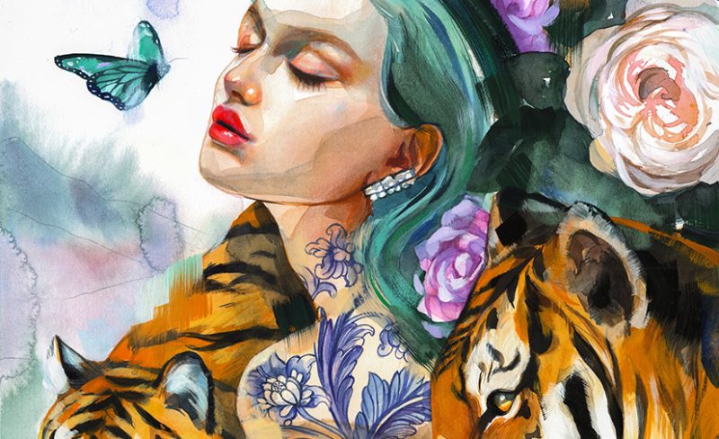 "Perpetuo" Year of the Tiger Painting finished! 🐯