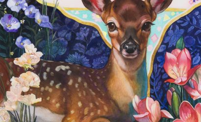 "Petit Faon" New Watercolor Painting available! 🦌