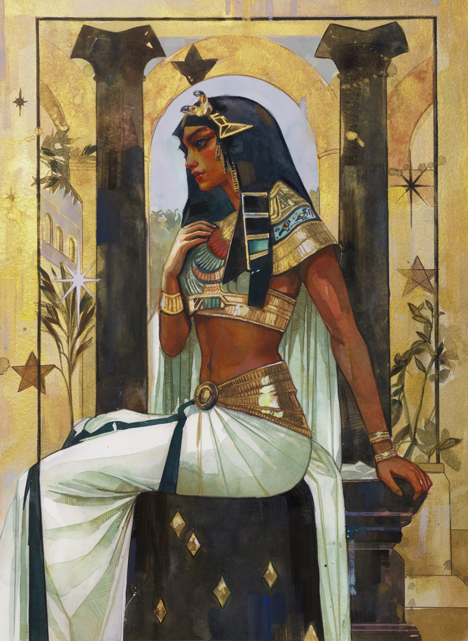 "Queen Tiye" Taro Card commission + September Previews!😁