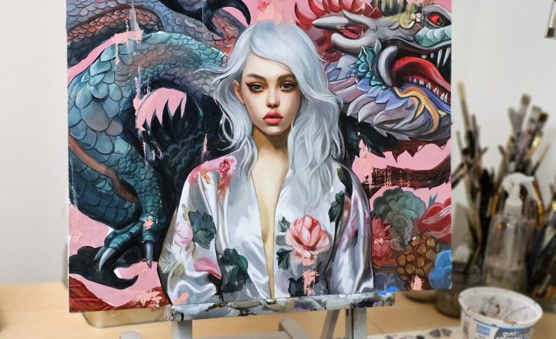 "Year of the Coral Dragon" WIPS + Tutorial Preview
