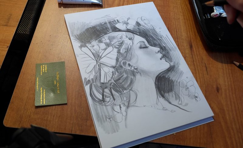 WIPS from drawing in a café in Paris!