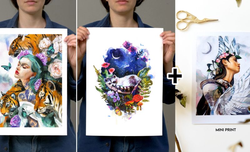 Perpetuo & Sleeping Racoon! 🐯🦝️ (only available for 72 hours!)