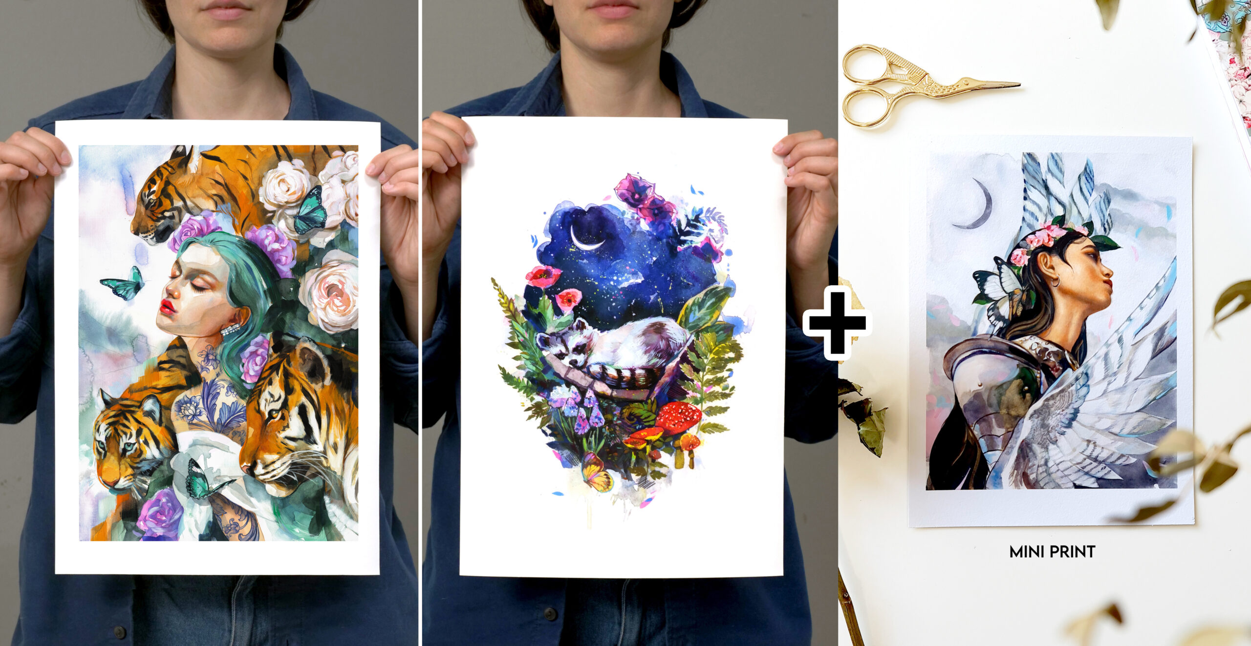 Perpetuo & Sleeping Racoon! 🐯🦝️ (only available for 72 hours!)
