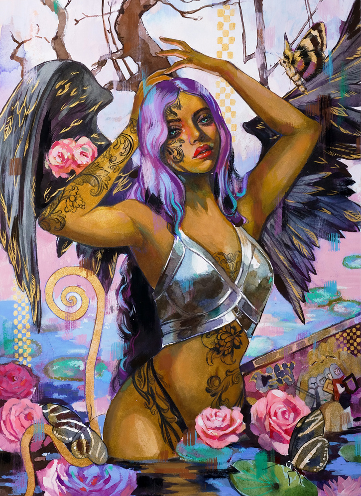 New Painting Available at tomorrow's Bad Apple Artist Auction