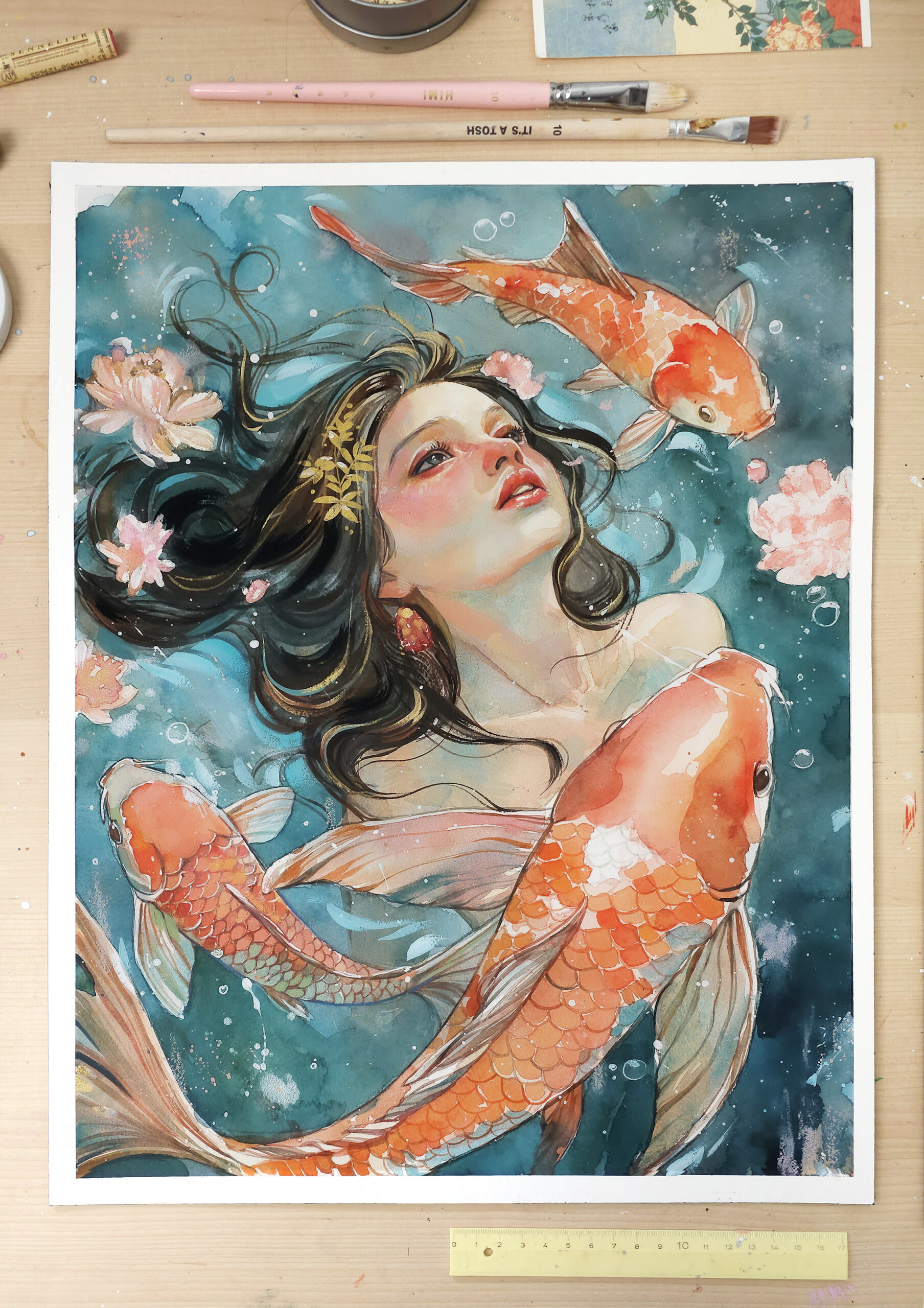 New Painting for the "Folklore from the Ocean Floor" 🐟Auction! 🐟