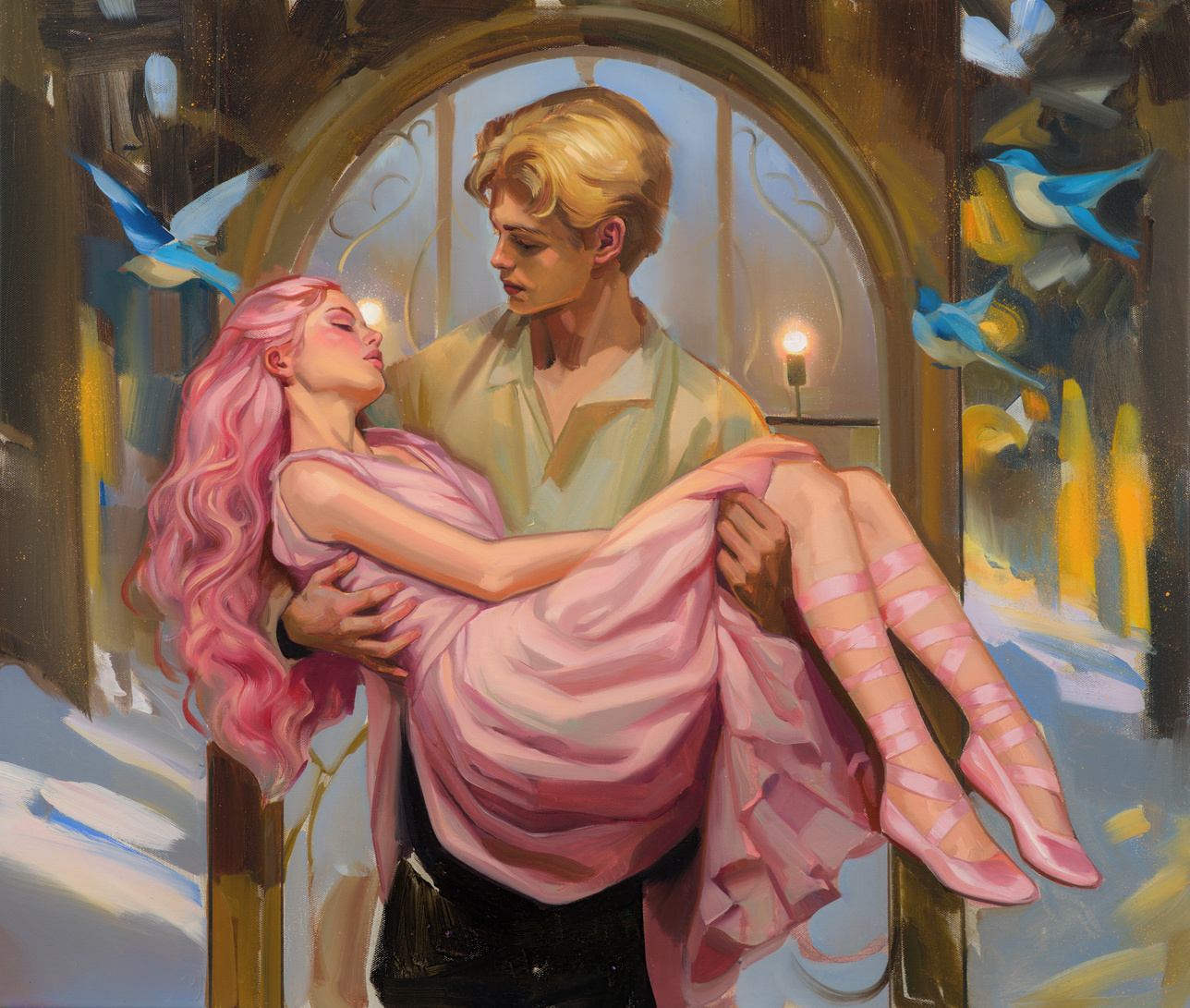 Work in Progress for Stephanie Garber’s Once Upon a Broken Heart Series Illustrations! 🍎💘